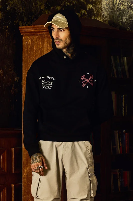 Legends Unchained Black Embroidered Hoodie