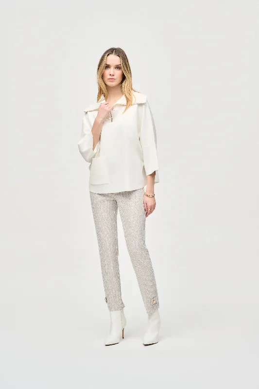 Weekend Specials to Indulge In Joseph Ribkoff Houndstooth Jacquard Slim Fit Pants