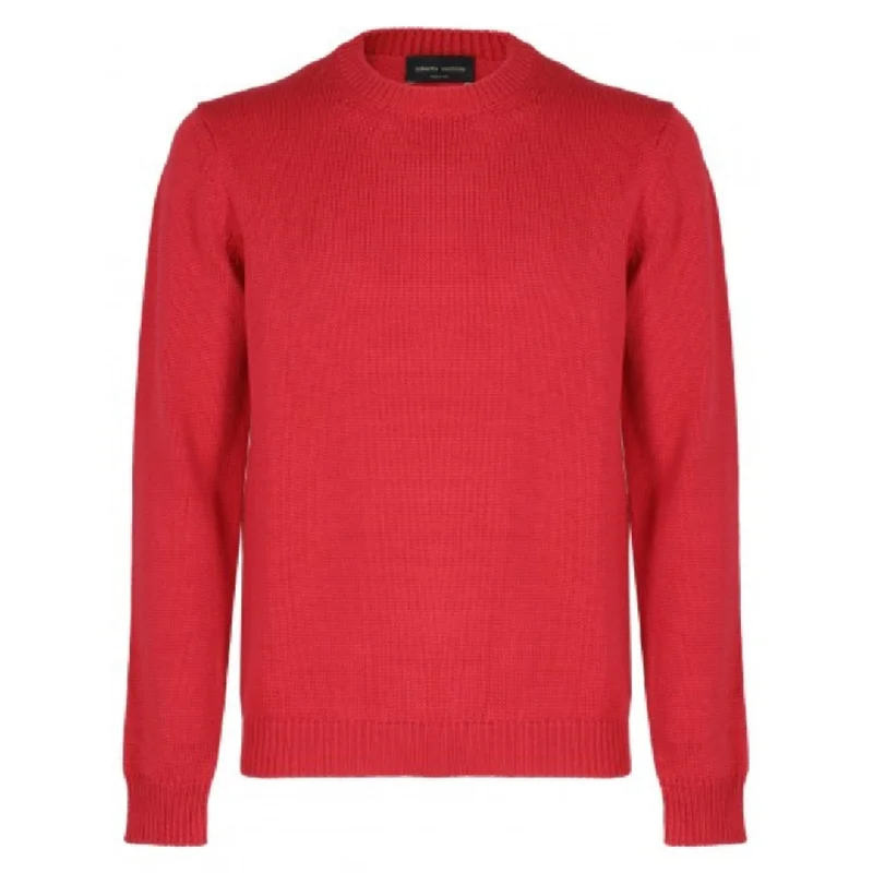 Rosso Merino Knit Crewneck Sweater