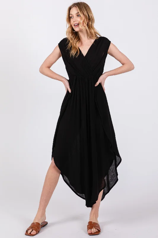 Weekend Specials to Grab Final Touch Surplice and Shirring Detail Jumpsuit