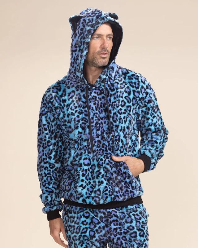 Electric Blue/Leopard Print