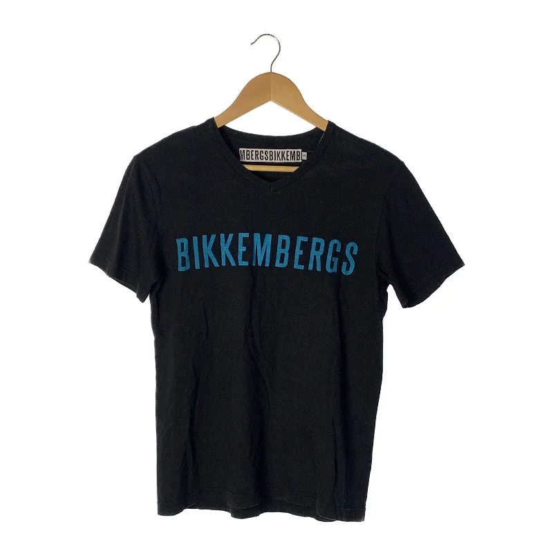 DIRK BIKKEMBERGS/T-Shirt/S/Black/Cotton/Graphic/