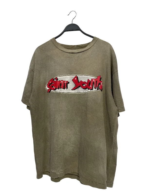 SAINT MICHAEL/T-Shirt/L/Khaki/Cotton/SM-S22-0000-024