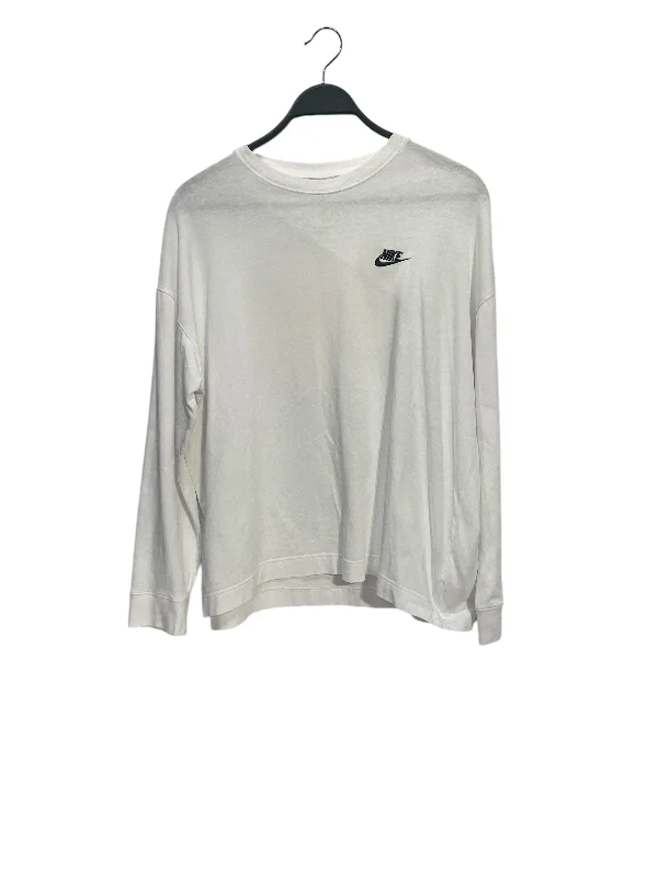 NIKE/LS T-Shirt/XXS/White/Cotton/DR0097-100