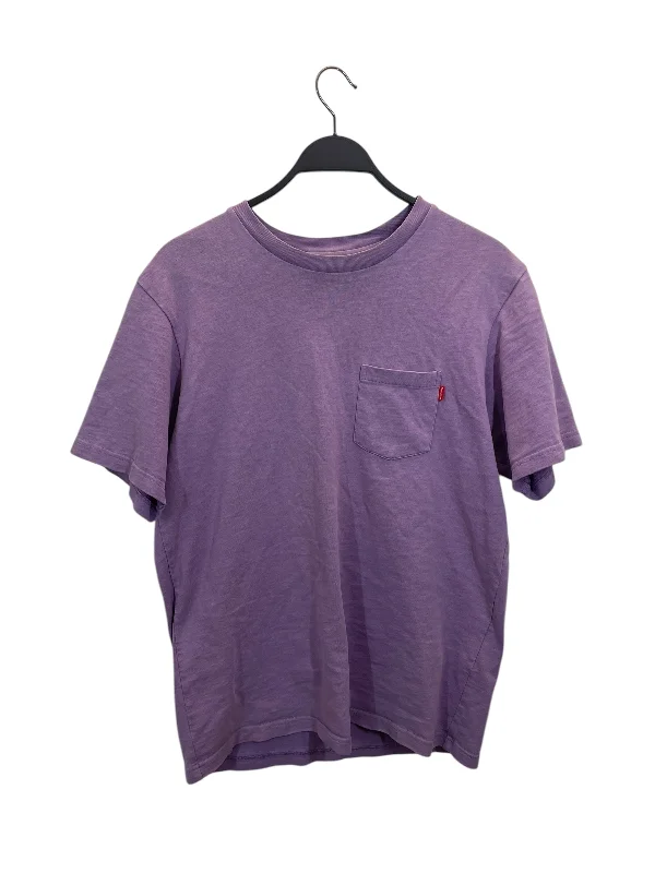 Supreme/T-Shirt/M/Cotton/PPL/POCKET TEE | WASHED PURPLE|