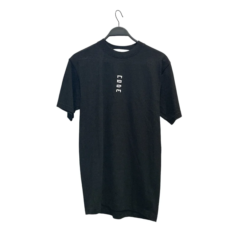 DION LEE/T-Shirt/M/Cotton/BLK/WHITE LOGO ON BACK