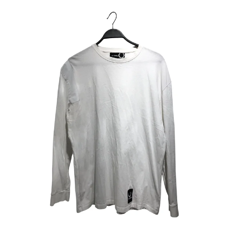 RAF SIMONS/LS T-Shirt/38/Cotton/WHT/Tape wrap around