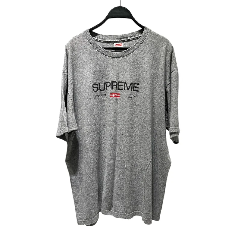 Supreme/T-Shirt/XL/Cotton/GRY/