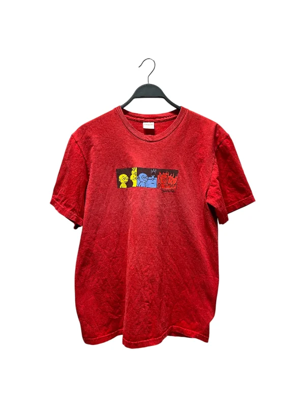 Supreme/T-Shirt/M/Cotton/RED/supreme life T, bomb, fire