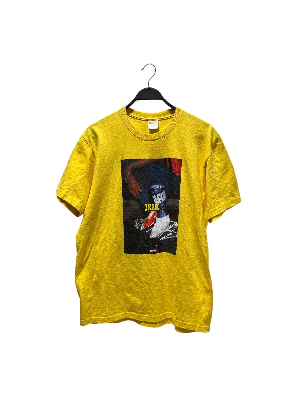 Supreme/T-Shirt/M/Cotton/YEL/Graphic/IRAK