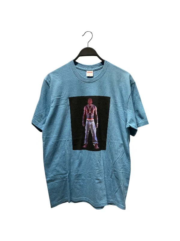 Supreme/T-Shirt/M/Cotton/BLU/Graphic/