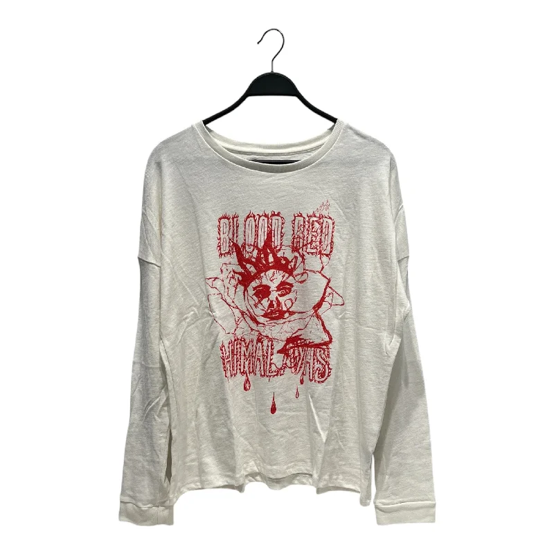 SIBERIA HILLS/LS T-Shirt/L/Cotton/WHT/Graphic/BLOOD HIMALAYAS