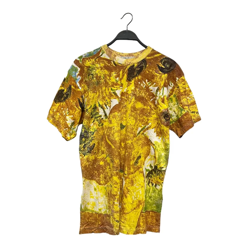 HOMME + FEMME/T-Shirt/M/Cotton/MLT/All Over Print/Van Gogh Sunflowers AOP