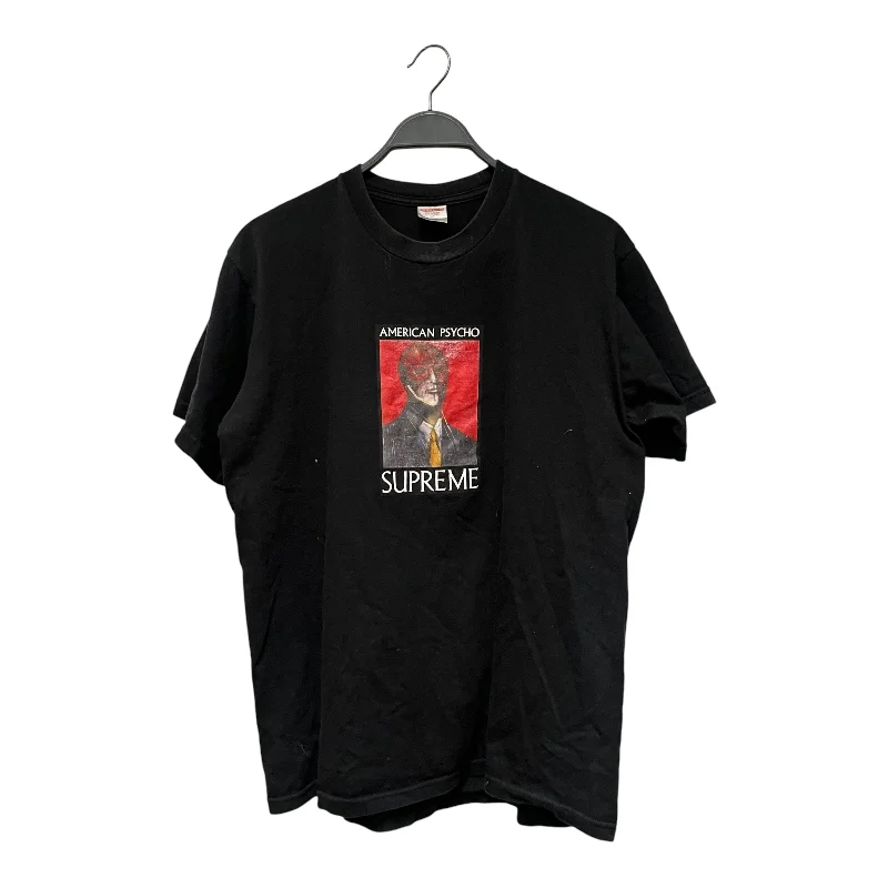 Supreme/T-Shirt/M/Cotton/BLK/Graphic/American Psycho