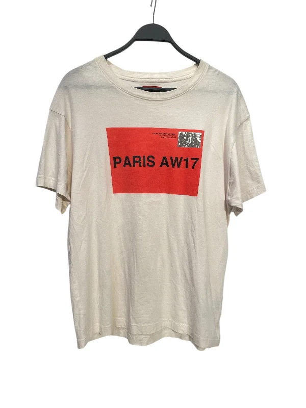 424(FourTwoFour)/T-Shirt/S/Cotton/CRM/PARIS 2017 SHIRT