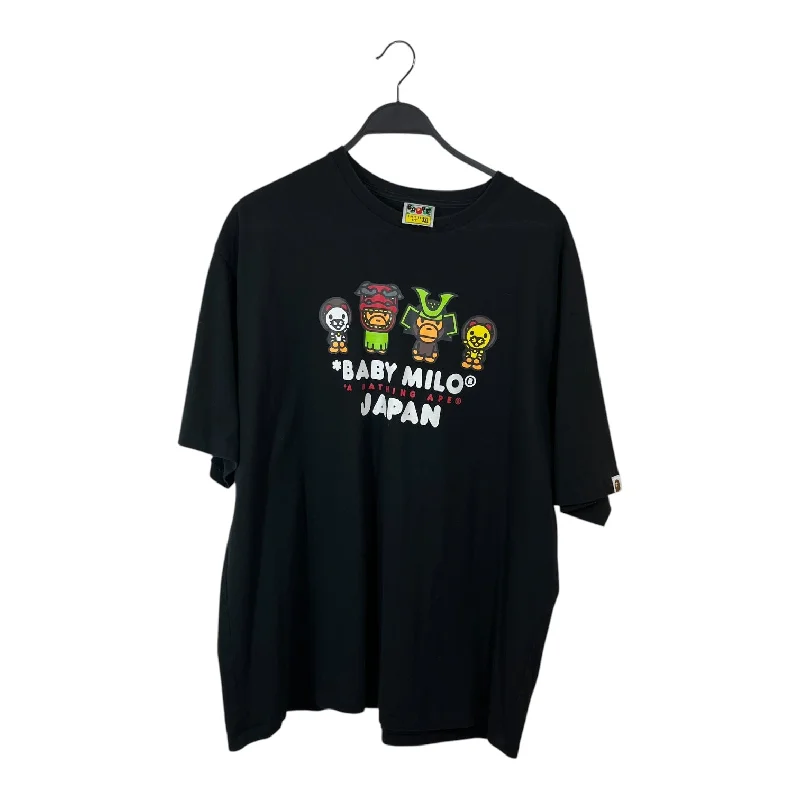 BAPE/T-Shirt/XXXL/Cotton/BLK/Graphic/Baby Milo Japan