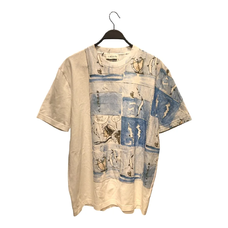 LANVIN/T-Shirt/Cotton/WHT/All Over Print/