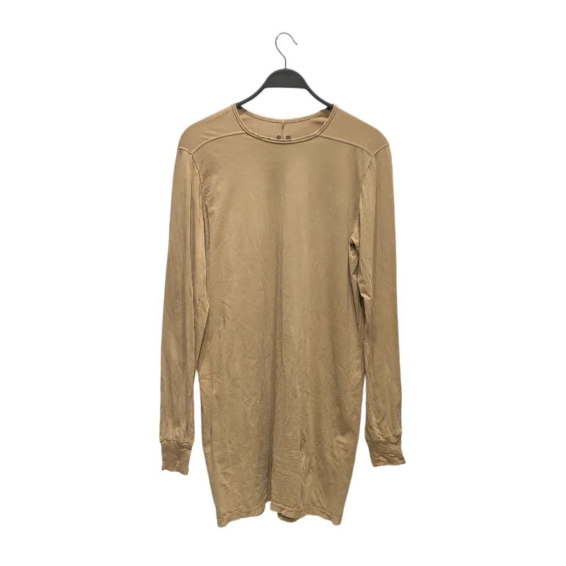 Rick Owens/LS T-Shirt/L/Cotton/BRW/LONG SLEEVE LONG SHIRT