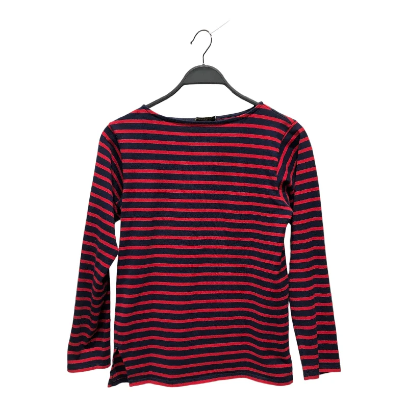 SAINT LAURENT/LS T-Shirt/XS/Cotton/MLT/Stripe/NVY / RED STRIPED LS