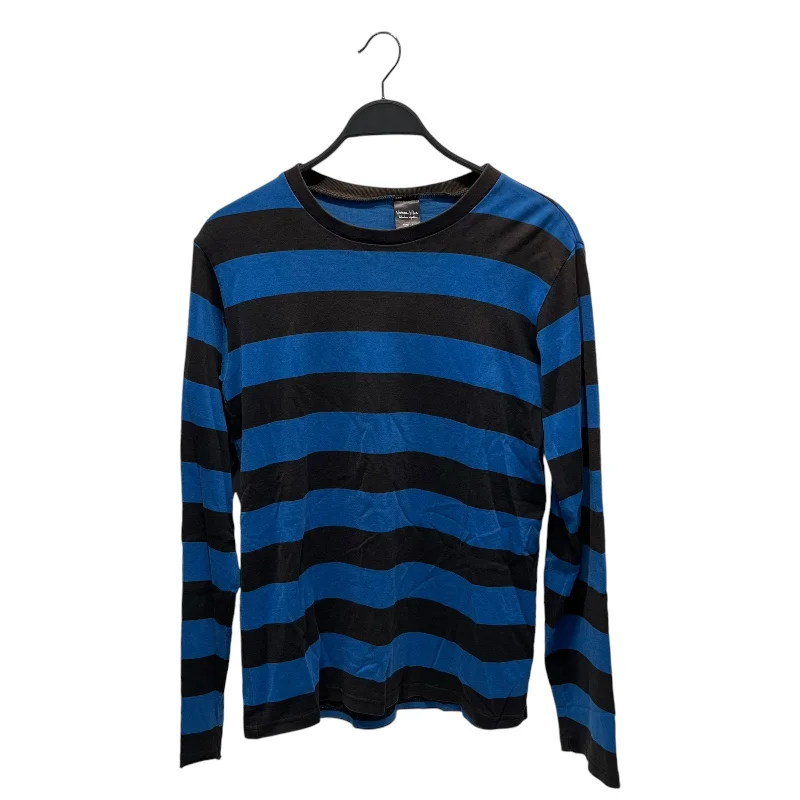 NUMBER (N)INE/LS T-Shirt/3/Cotton/BLU/Stripe/