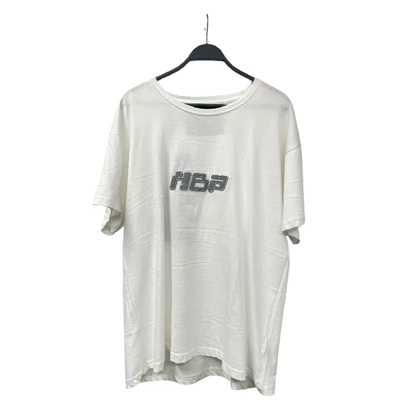 HOOD BY AIR./T-Shirt/L/Cotton/WHT/hba puff chest logo