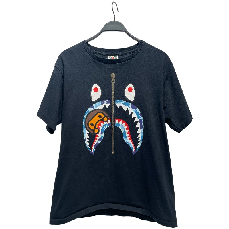 BAPE/T-Shirt/L/Cotton/BLK/BABY MILO SHARK