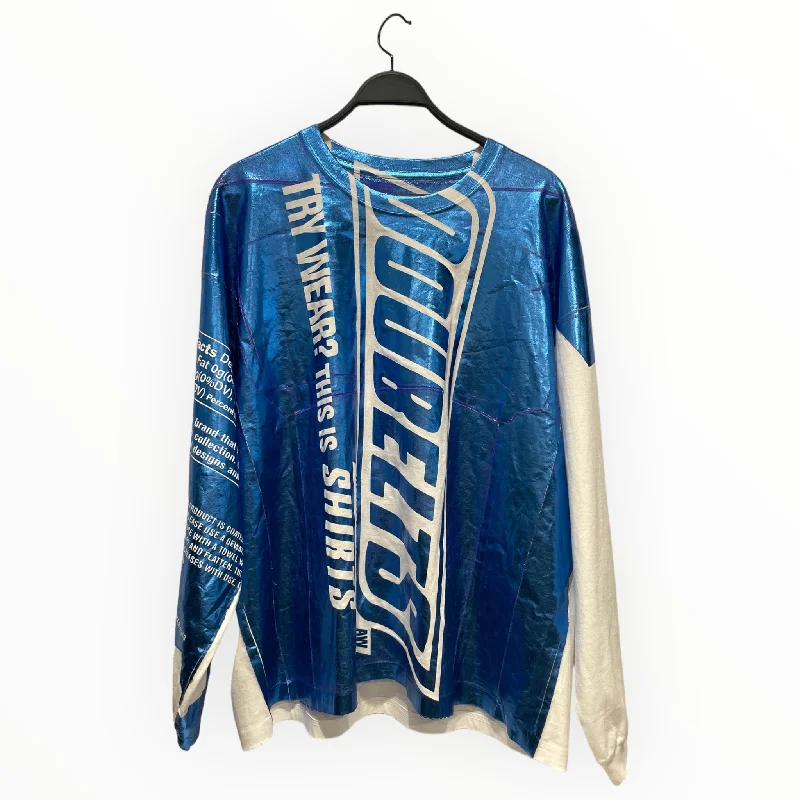 doublet/LS T-Shirt/L/Cotton/BLU/All Over Print/