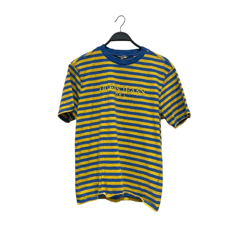 GUESS/T-Shirt/S/Cotton/BLU/Stripe/