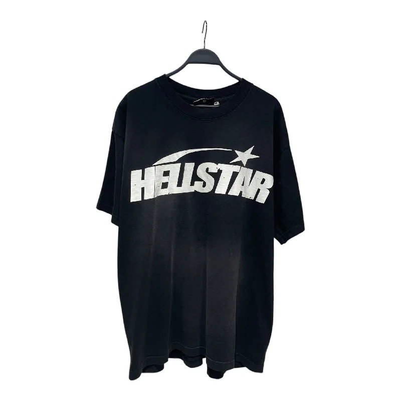 HELLSTAR/T-Shirt/XL/Cotton/BLK/All Over Print/LOGO