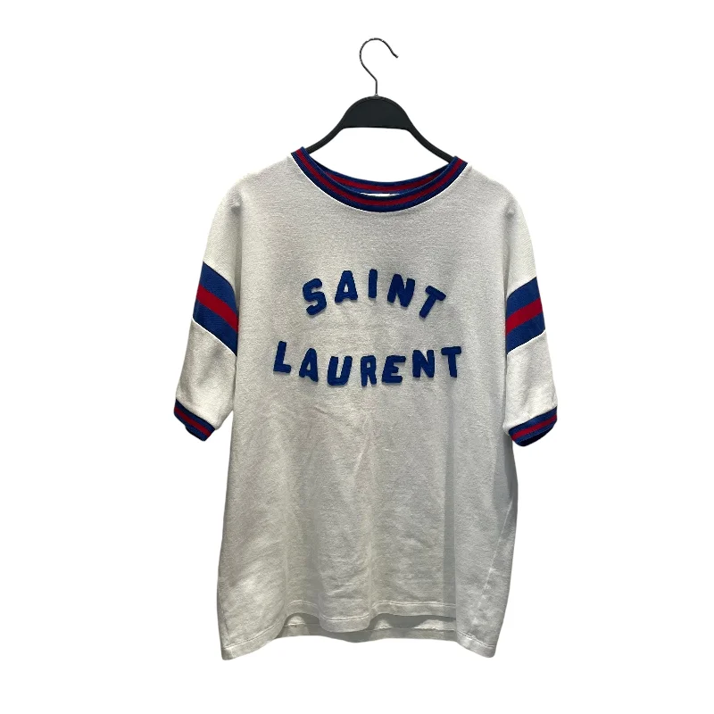 SAINT LAURENT/T-Shirt/Cotton/WHT/