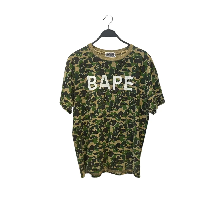 A BATHING APE/T-Shirt/L/Cotton/GRN/Camouflage/