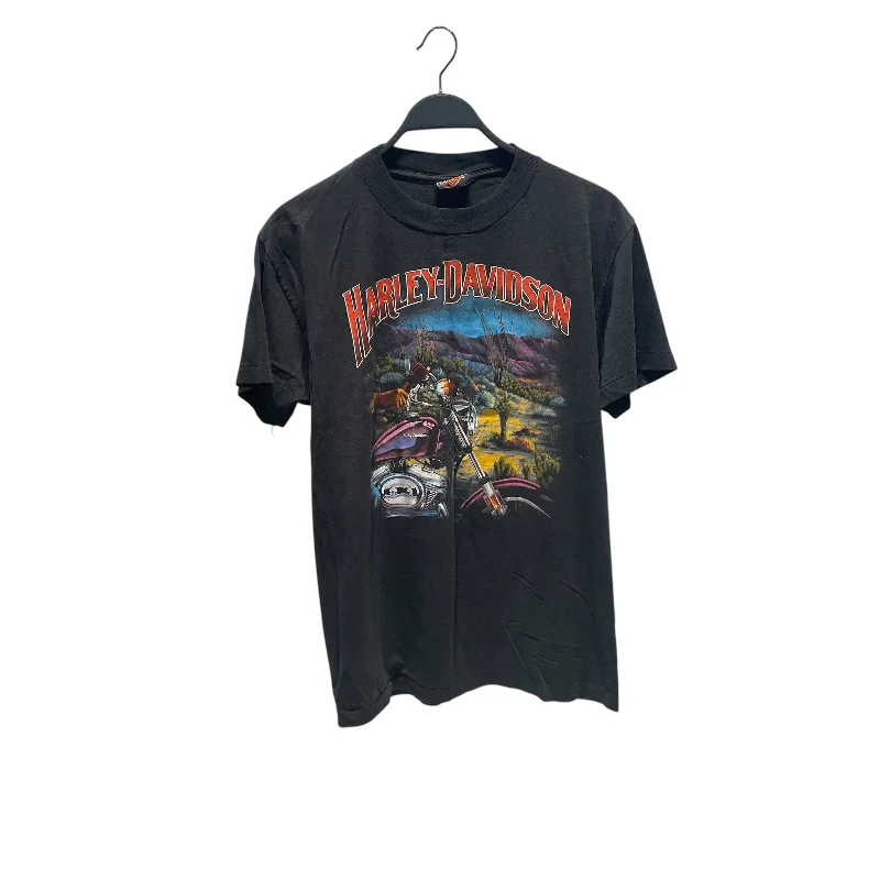 HARLEY DAVIDSON/T-Shirt/L/Cotton/GRY/1990 Blak Hills Rally 50 Years