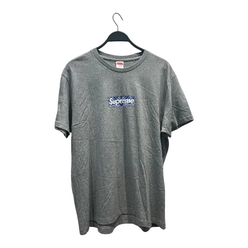 Supreme/T-Shirt/XL/Cotton/GRY/BLUEBOXLOGOBANDANA