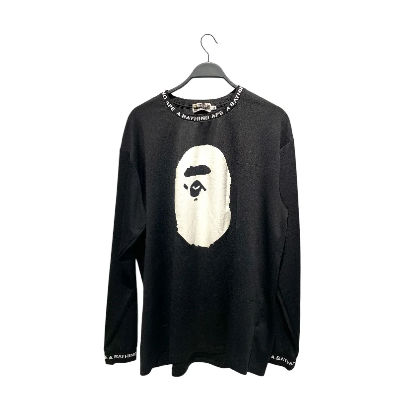 BAPE/LS T-Shirt/XXXL/Polyester/BLK/Graphic/