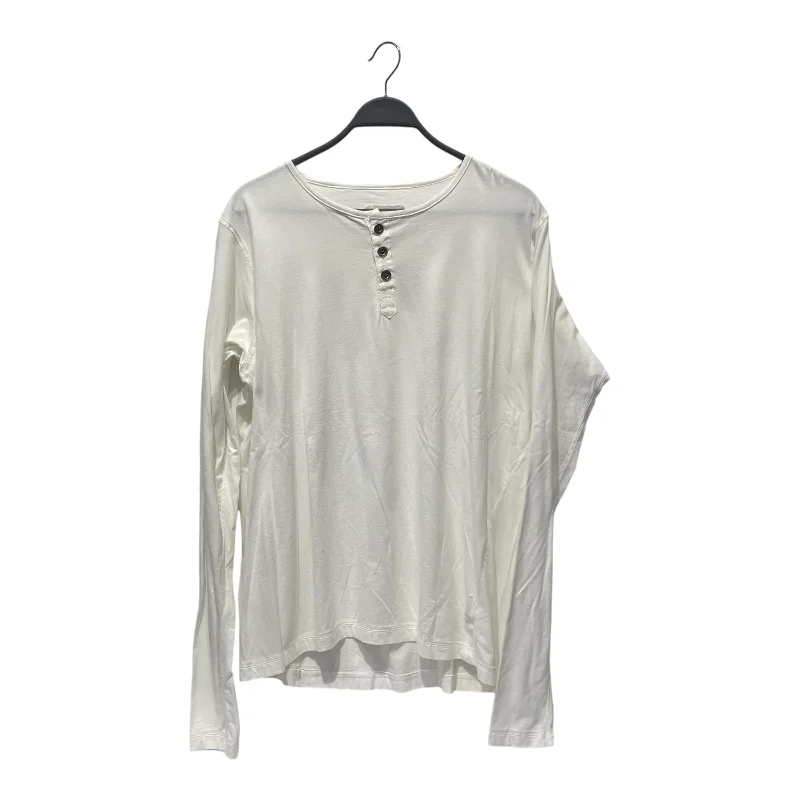 GREG LAUREN/LS T-Shirt/2/Cotton/WHT/