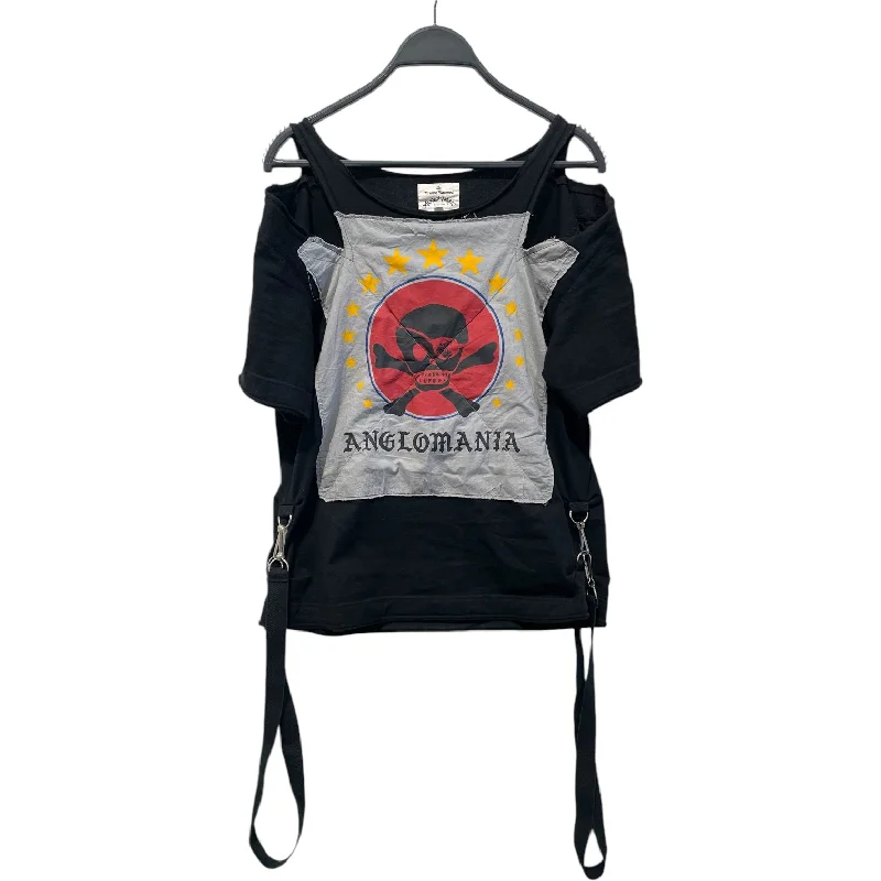 Vivienne Westwood/T-Shirt/38/Cotton/BLK/Graphic/bondage tee skull