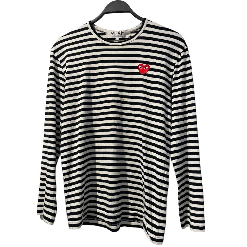 CDG/LS T-Shirt/L/Cotton/MLT/Stripe/