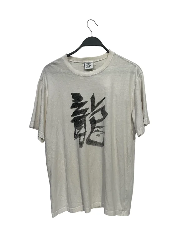 VETEMENTS/T-Shirt/M/Cotton/WHT/Graphic/CHINESE LETTERING GRAPHIC