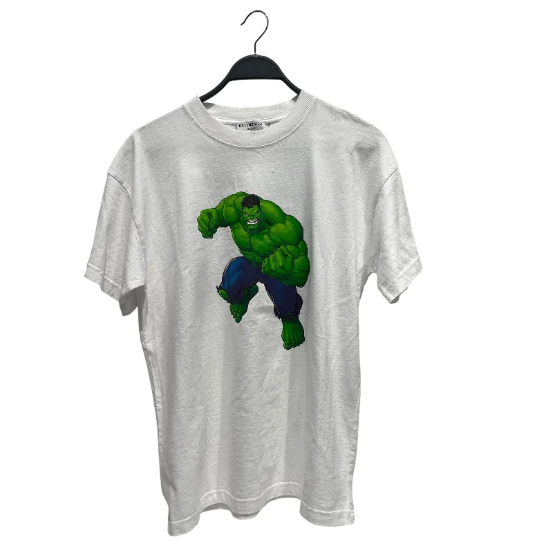 BALENCIAGA/T-Shirt/S/Cotton/WHT/Graphic/HULK