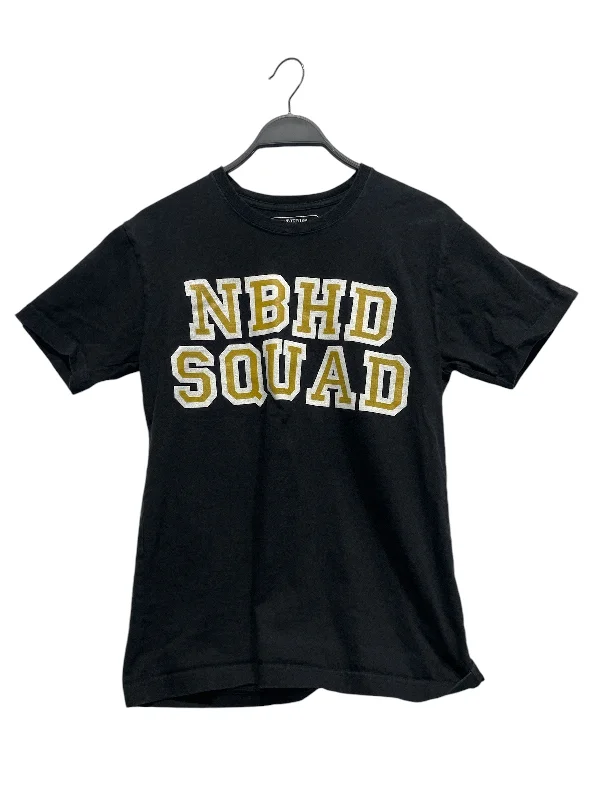 NEIGHBORHOOD/T-Shirt/S/Cotton/BLK/SQUAD