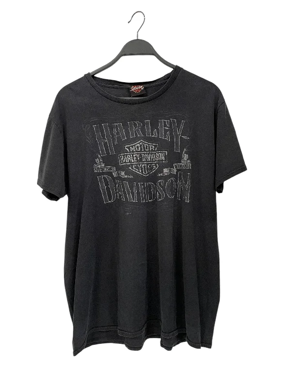 HARLEY DAVIDSON/T-Shirt/XL/Cotton/BLK/Graphic/