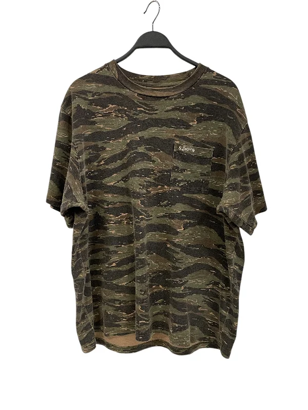 Supreme/T-Shirt/XL/Cotton/GRN/Camouflage/Military Camo Pocket Tee