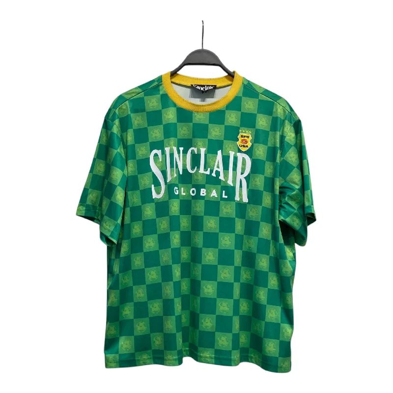 SINCLAIR/T-Shirt/L/Polyester/GRN/All Over Print/