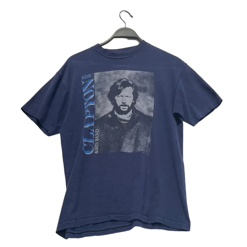 Hanes/T-Shirt/L/Cotton/NVY/Graphic/eric clapton