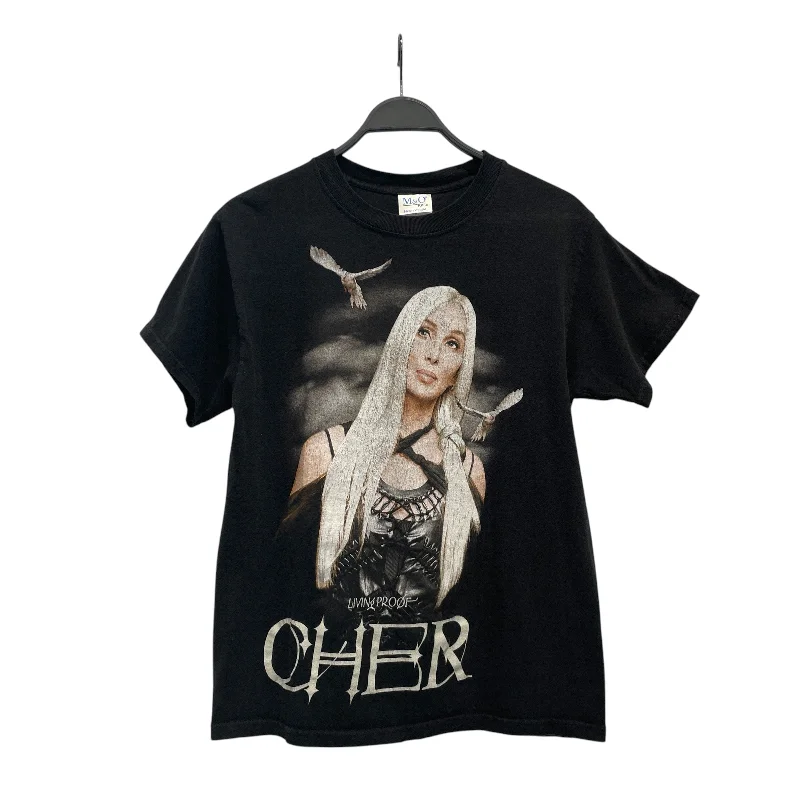 Vintage/T-Shirt/M/Cotton/BLK/Graphic/2003 CHER TOUR