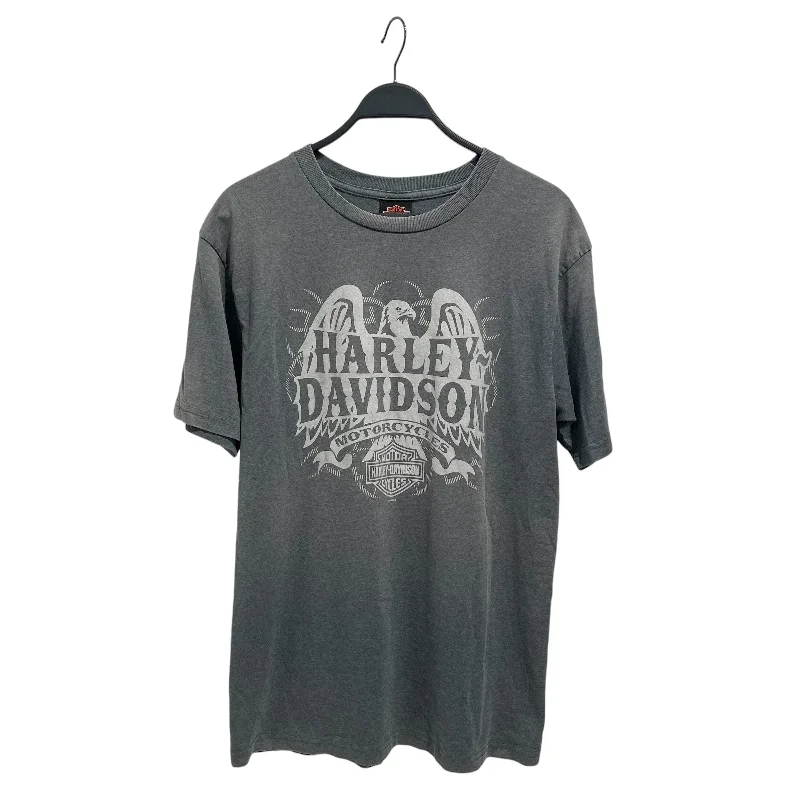 HARLEY DAVIDSON/T-Shirt/L/Cotton/GRY/All Over Print/