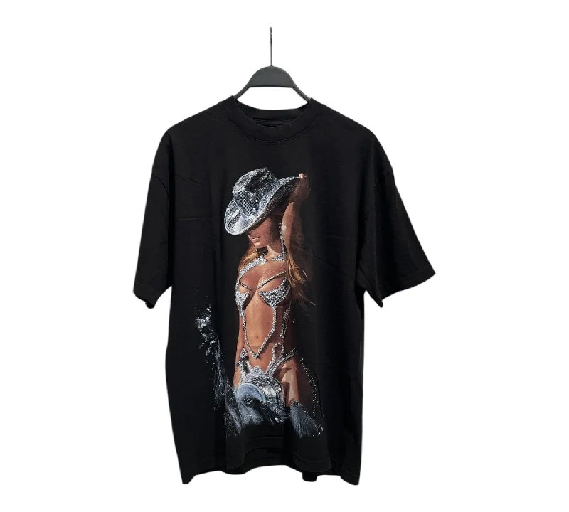 RENAISSANCE TOUR/T-Shirt/L/Cotton/BLK/Graphic/