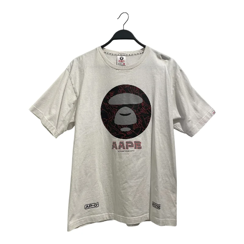 AAPE BY A BATHING APE/T-Shirt/XL/Cotton/WHT/Graphic/03 5772 2524