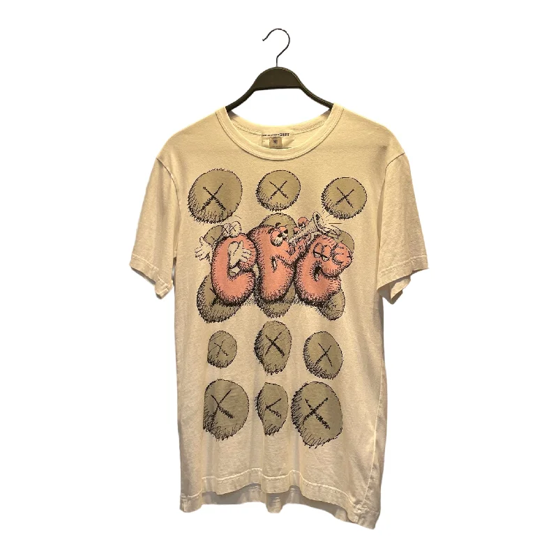 COMME des GARCONS SHIRT/T-Shirt/XL/Cotton/WHT/Graphic/KAWS GRAPHICS