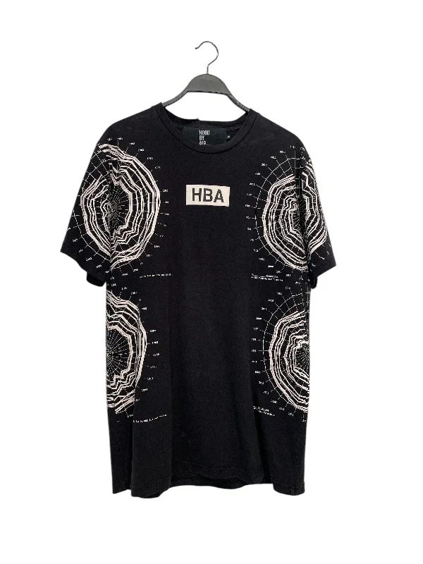 HOOD BY AIR./T-Shirt/XL/Cotton/BLK/All Over Print/